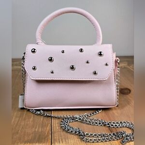 Blush Kiss Pink Studded Handbag